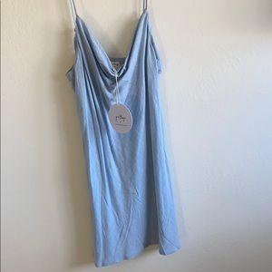 Light blue Princess Polly linen dress